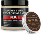 Leather Color Restorer, Leather Recoloring Balm, Scratch Remover, Leather Dye, Leather Paint with Leather Conditioner, Leathe