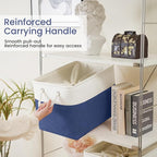 Large Storage Baskets- 16x12x12 inch Storage Bins for Shelves and Closet Organizing, Foldable Fabric Bin for Home Organizatio