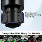 This Hill Car Cup Holder Expander 2-in-1 with Adjustable Base & 360° Rotating Phone Mount, Compatible with iPhone 17 Pro Max 
