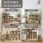 CAPHAUS Sturdy Room 13-Inch Cube Storage Organizer Shelf, with Extra Thick Exterior Edge, Open Storage Shelf Divider, Bookcas