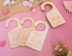 Wooden Bow Nursery Closet Dividers - Baby Girl Closet Organizer with Bow,Newborn to 24,Girl Closet Dividers,Bow Baby Shower(B