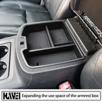 Center Console Organizer Compatible with 2007-2014 Chevy Silverado GMC Sierra Avalanche Tahoe Suburban Yukon Yukon XL Accessories, Floor Mounted Center Console ONLY, Black Trim
