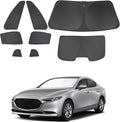 TINGLU Window Shades for Mazda 3 2019-2026 Accessories Car Side Full Windows Rear Triangular Windshield Sun Shade Sun UV Rays & Privacy Protection for Camping 8PCS