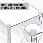 Prsildan Acrylic Drawer Makeup Organizer with 5 Drawers, Hair Accessories Organizer, Office Desk Organization, Clear Stackabl