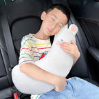 Car Pillow for Kids, Dinosaur Seat Belt Cover, Seatbelt Adjuster for Kids Car Seatbelt Covers, Vehicle Shoulder Pads, Seatbelt Cushion for Kids, Seat Strap Pillows Kids (White)