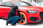 ISSE Super Snow Socks for Tires. Designed for All Tire Brands. Textile Chain Replacement for Optimal Traction in Snow & Ice. 