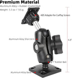 Dashboard Mount for CarPlay Screen - Dual 360° Rotation, Adjustable Angles, Compatible with in-Car Monitors CarPlay Mount