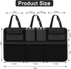 Car Trunk Organizer and Storage, Backseat Hanging Organizer for SUV, Truck, MPV,Van Collapsible Cargo Storage Bag with 7 Pocket