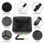 Cactus Car Trash Can with Lid Collapsible Reusable Waterproof Car Garage Bag,Automotive Garbage Can,Car Accessories Interior Car Organizer