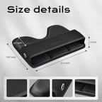 Coverado Universal Car Seat Gap Filler Organizer, Premium Suede Leather Car Seat Side Gap Filler, Seat Gap Storage Box for Suv Truck, Car Interior Accessories, Black-1pc