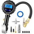 Digital Tire Pressure Gauge with Inflator, 250 PSI Heavy Duty Air Chuck & Compressor Accessories with Quick Connect Coupler and Rubber Hose for Cars, Inflatables