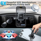 APPS2Car Magnetic CD Phone Holder for Car, Anti Shake Magnet CD Slot Phone Mount, Car Truck Accessories, Compatible with iPhone, Samsung & All Cellphones, for Smartphone Mobile(Metal Plate Required)