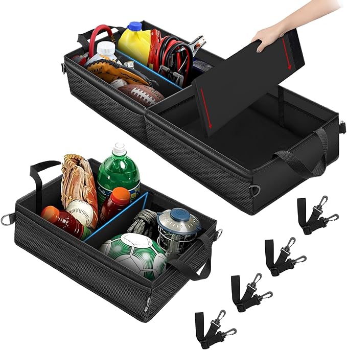 Truck Under Bench Seat Storage with Removable Divider for Ford F150, Chevy Silverado Under the Seat Organizer and Underseat