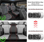 Auxko All Weather Floor Mats & Cargo Mat with Backrest Mat Fit for 2019-2025 Subaru Ascent 7/8 Seats TPE Liners Accessories All Season Guard Odorless Floor & Trunk Mats & Back Seat Protector