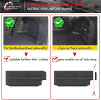 Floor Mats Compatible with 2019-2025 2026 Subaru Ascent Cargo Mat Liner TPE Back Seat Cover Protector 2023 Ascent Accessories (Fit 7&8 Seats, Trunk Mat+3rd Row Backrest Mats+Floor Mats)