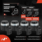 A-Premium 4-PC Reverse Backup Parking Assist Sensor Compatible with Select Ram, Jeep & Dodge Models - 1500/2500/3500 2019-202