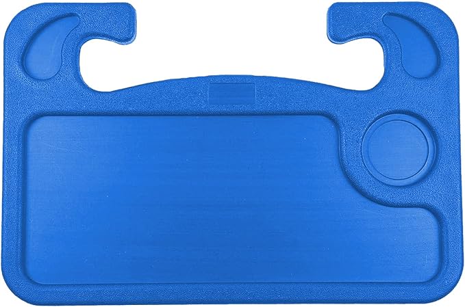 Steering Wheel Tray,Car Table Food Trays for Eating,Laptop Mount,Cars Desk for Driver,Fit Most Auto Vehicle Steering Wheels (Blue, Medium)