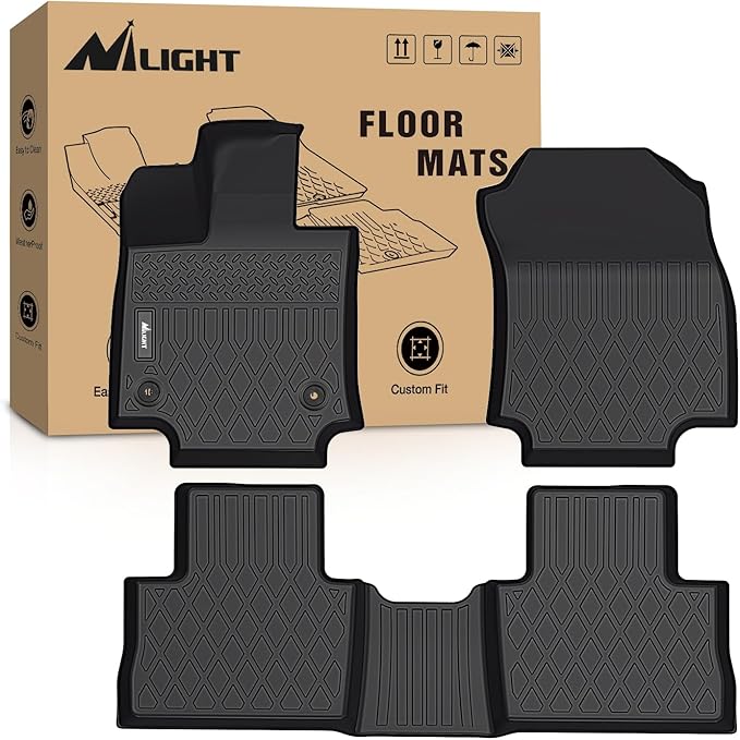 Nilight TPE Floor Mats for Toyota RAV4 Hybrid&Prime 2019 2020 2021 2022 2023 2024 2025 2026,All Weather Custom Fit Heavy Duty Floor Liners