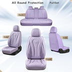 Coverado Car Seat Covers Full Set, Purple Seat Covers, Automotive Car Seat Cover, Car Seat Cushion, Car Seat Covers Front Sea