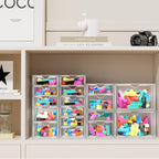 ARSTPEOE Makeup Acrylic Organizer with 17 Drawers(4 Sets), Desk Organizers and Accessories, Clear Makeup Organizer, Dustproof