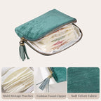 Stratalife Travel Jewelry Case - Portable Jewelry Pouches for Gemstones Healing Crystal, Bracelets Bangles Storage, Necklace 