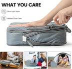 PFEYRPK Lightweight Compression Packing Cubes for Suitcases, Compressible Expandable Travel Packing Organizer with Clear Toil