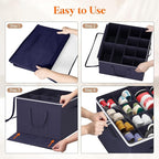 Lifewit 6 Pack Shoe Storage Organizer for Closet, Large Shoe Box Storage Containers with Clear Cover, Foldable Storage Bins F