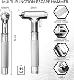 for Tesla Safe Durable 2-1 Car Safety Hammer Window Breaker Breaker Tool w/Seatbelt Cutter - Emergency Escape Glass Hammer - 