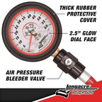 Longacre 52-52003 Tire Pressure Gauge, 2-1/2 Inch, 0-60 PSI