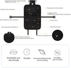 Aiuwo Car Backseat Organizer with Tablet Holder Storage Kick Mat Seat Protector,PU Leather Premium Car SeatBack Organizer r with Foldable Table for Kids Toddlers Travel (Carbon Black, Weave)