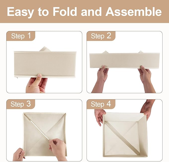 Drawer Organizer Clothes & Dresser Organizers - 12 Pack Foldable Drawer Dividers, Baby Clothes Organizer & Nursery Storage fo
