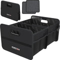 FORTEM Car Trunk Organizer, Collapsible Two Compartment Organizer, Foldable SUV & Truck Storage for Car Accessories for