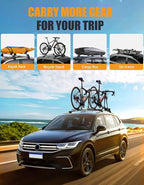 KINGGERI 300Lbs Lockable Roof Rack Cross Bars Compatible with Volkswagen VW Tiguan 2018-2026 and Taos 2022-2026, Heavy Duty Anti-Theft Aluminum Roof Rails Crossbars Rooftop Luggage Racks Carrier