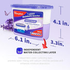 Vacplus Moisture Absorbers 6 Pack, Portable Humidity Absorber Boxes for Your Bathroom, Closet & Car, Dehumidifier with