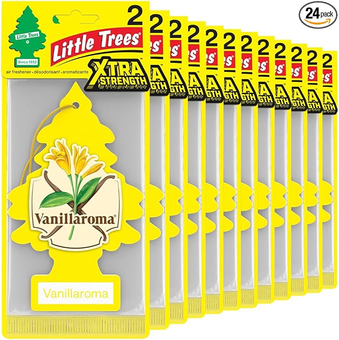 LITTLE TREES Car Air Freshener | Xtra Strength Provides Long-Lasting Scent for Auto or Home | Extra Boost of Fragrance | Vani