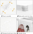 AWTATOS 6 Cube Closet Organizer Storage Shelves Portable Clothes Organizers and Storage Stackable Cubby Shelving for Closet B