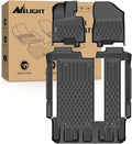 Nilight TPE Floor Mats for Toyota Sienna 8 Seats 2021 2022 2023 2024 2025 All Weather Custom Fit Heavy Duty Floor Liners