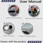 Parking Sensor Kit Backup Sensor Kit Reverse Sensor for Car 18 Color Options for Probes Adjustable Alarm Volume Professional 