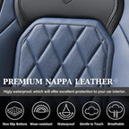 Coverado Seat Covers, Car Seat Cover Front Seats, Luxury Faux Leather Seat Cover, Black and Blue Seat Cover, Car Seats Protec