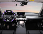 West Llama Customized Auto Car Steering Wheel Cover for Ford F-150, F-250, F-350, Expedition (Black+Purple)