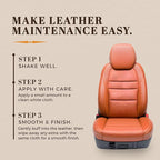 Hide Bracer Leather Cleaner and Conditioner 8 Fl oz | Cleans, Conditions, Protects | Prevents Drying, Cracking & UV Fading of