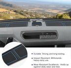 auovo Dash Cover Tray Compatible with Ford Bronco Accessories 2024 2025 2026 Bronco Anti-Slip Silicone Car Dashboard Compartm