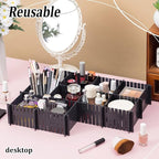 Vesici 80 Pcs Drawer Dividers Adjustable Plastic Organizer DIY Separators Storage Dividers for Socks, Underwear, Makeup, Tidy
