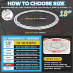 Lazy Susan Hardware,18 inch Heavy Duty Lazy Susan Bearing Kit,Rotating Serving Turntable for Aluminium Alloy Turntable Bearin