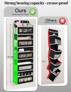 KYEVIS Over The Door Organizer, 5 Shelves Closet Door Hanging Organizer with 10 Mesh Pockets, Nursery Closet Organizers, Baby