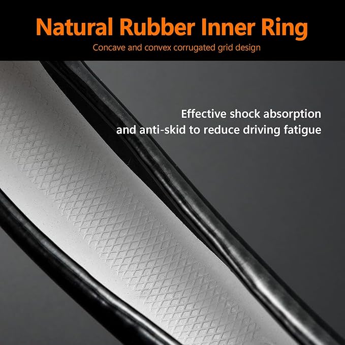 1 Pack Car Breathable Steering Wheel Cover, Wear -Resistant Steering Wheel Sleeve, Carbon Fiber Non-Slip Steering Wheel Protector, Four Seasons Universal Steering Wheel Set (D -Shaped)