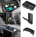 3PCS Center Console Organizers Compatible with 2021-2024 Ford Bronco Sport CX430 Dash Storage Tray and Armrest Storage Box Armrest Hidden Tray Interior Accessories