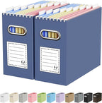 Oterri Cardboard File Organizer Box for Hanging File Folders Letter Size,File Box for Computer Desk,File Cabinet,Working Home