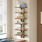 HOOBRO Floating Shelves, 15 Inch Wall Shelf Set of 3, Wall Mounted Storage Shelves 2-Tier, Hanging Bathroom Shelves, for Livi