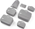 Hanke 7 Set Compression Packing Cubes for Travel, Expandable Large Packing Cubes for Suitcases and Backpack, Luggage Packing 